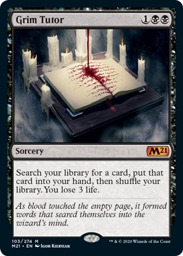 Grim Tutor Magic Core Set 2021